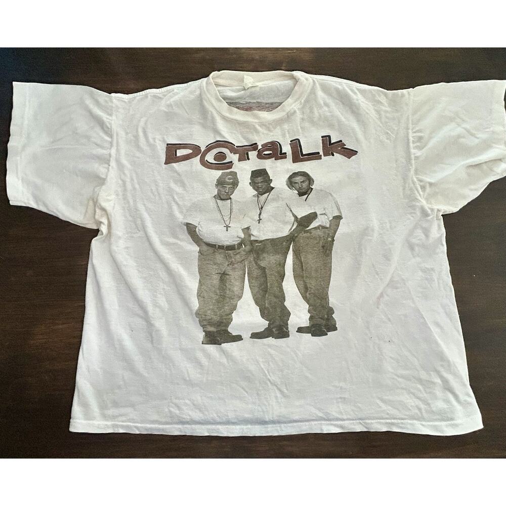 DC Talk Free At Last Tour Shirt Size L / XL Christian Rap Hip Hop Vintage 1993